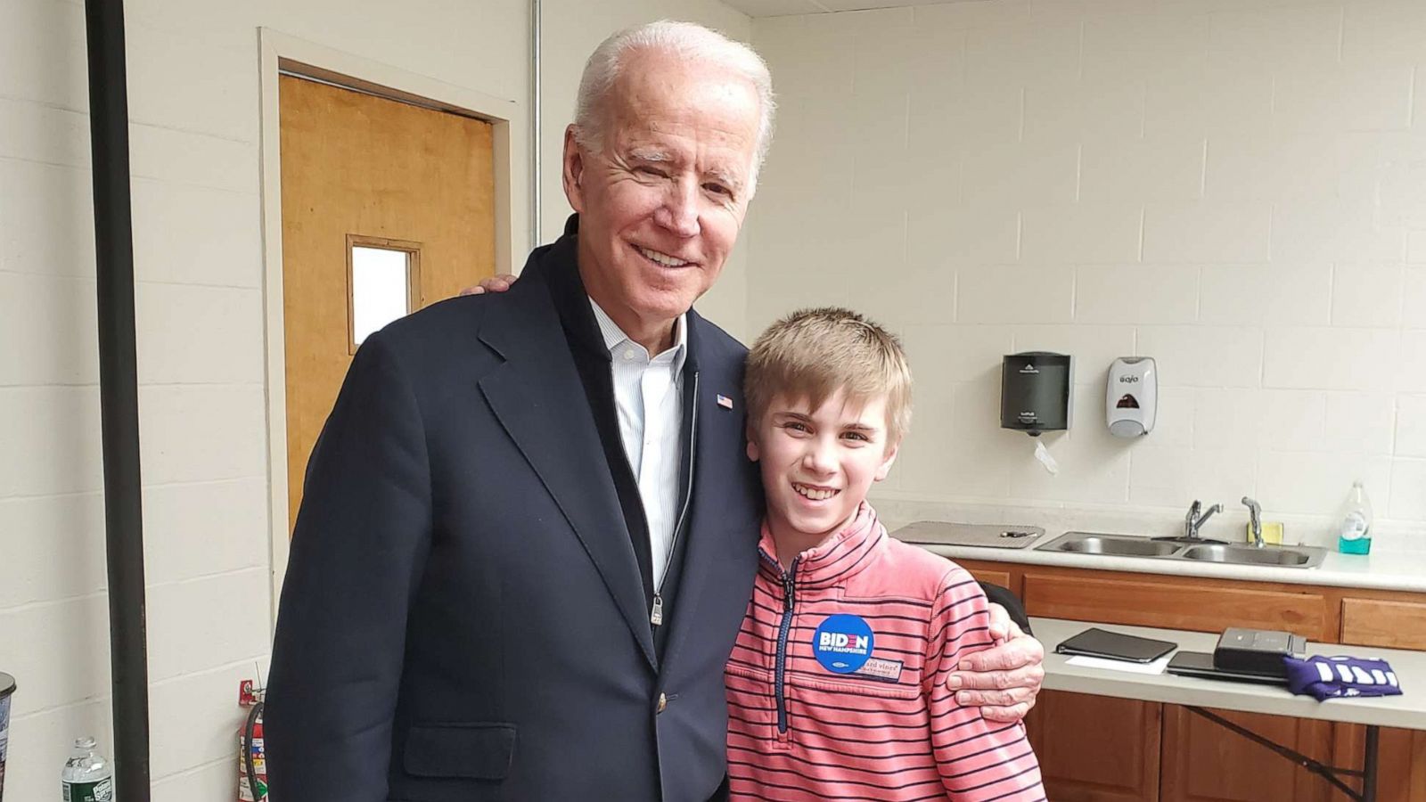 PHOTO: President-elect Joe Biden helped 13-year-old Brayden Harrington with his stutter.