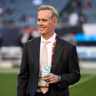 PHOTO: ESPN commentator Joe Buck stands on the field prior to an NFL football game between the Chicago Bears and the Philadelphia Eagles at Soldier Field on September 28, 2026 in Chicago, Illinois. 