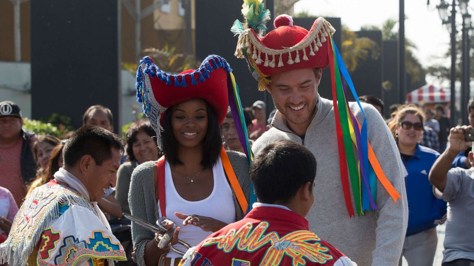 PHOTO: The pressure mounts as hometown dates loom, but first Peter and the remaining six women travel to beautiful Lima. After a supportive conversation with his mom, Peter is inspired to pay the women a surprise visit for a serious chat.