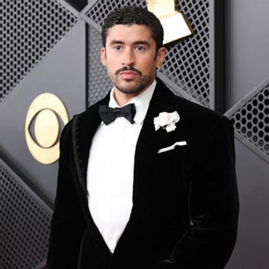 Bad Bunny attends the 68th GRAMMY Awards on February 01, 2026 in Los Angeles, California. 