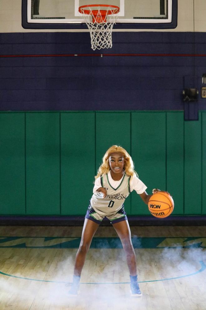 PHOTO: Sinaman-Daniel plays both basketball and volleyball for Warren Wilson College.