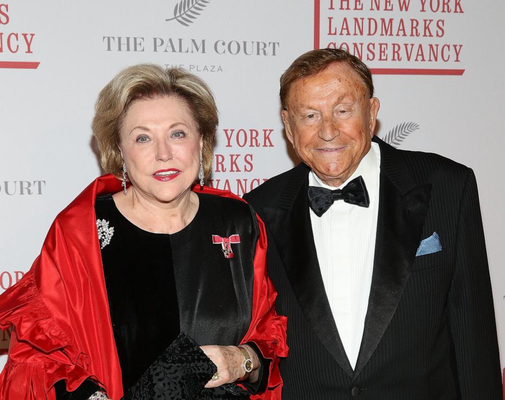 PHOTO: Barbara Taylor Bradford, OBE and Robert Bradford attend 2016 Living Landmarks Celebration at The Plaza Hotel in New York City, Nov. 2, 2016.