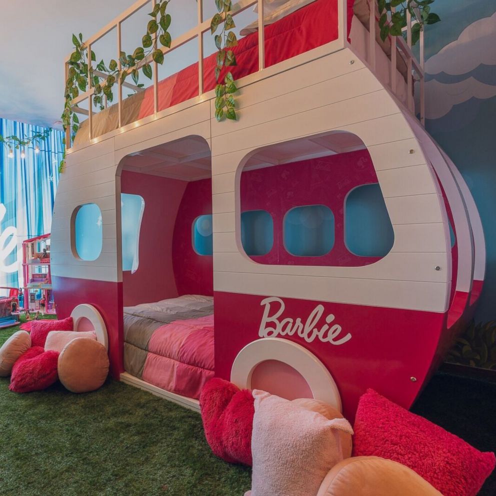 VIDEO: This hotel suite is all your Barbie camper dreams come true