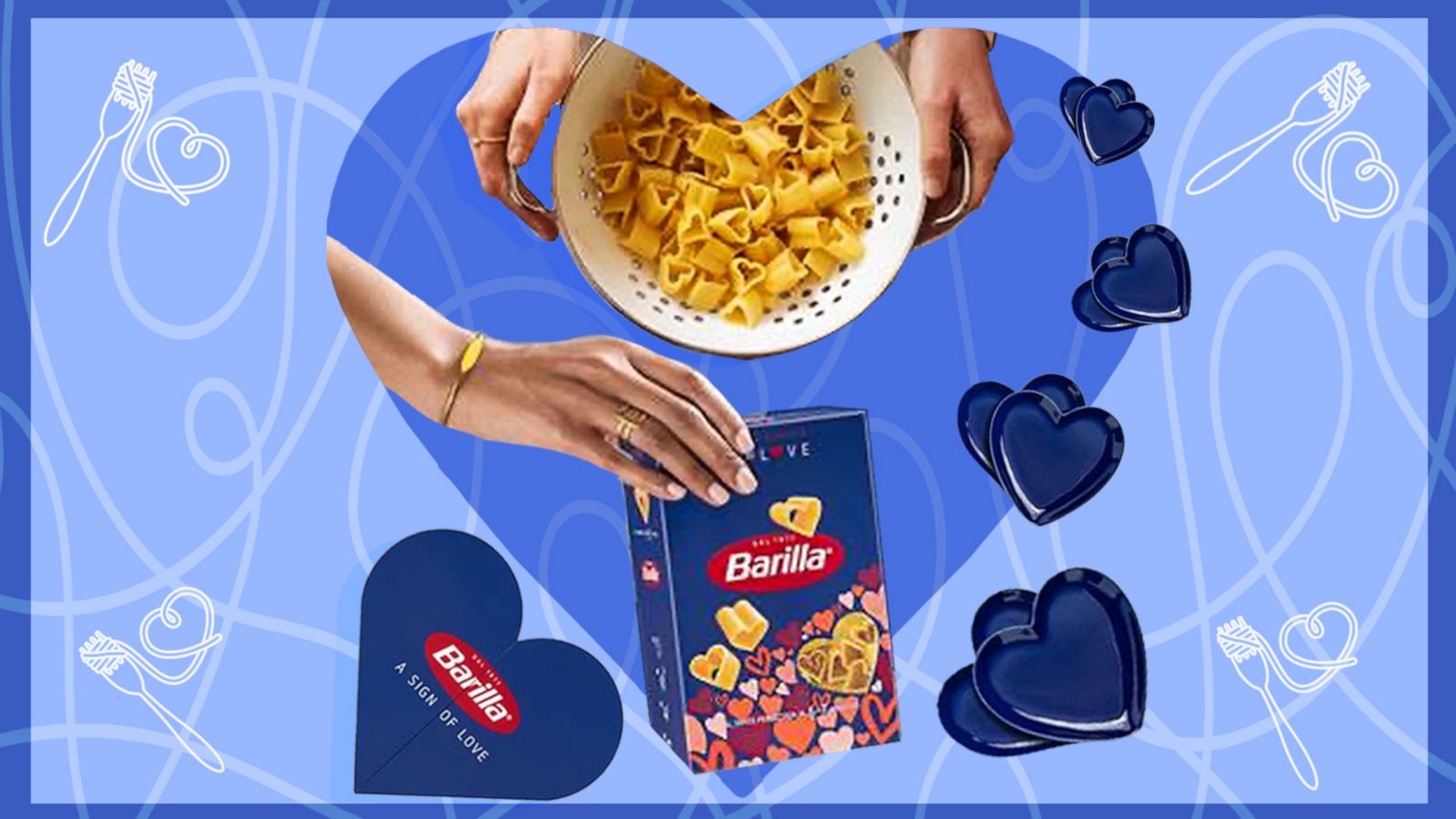 PHOTO: Barilla Love Pasta Kit is available through a new sweepstakes just in time for Valentine’s Day.
