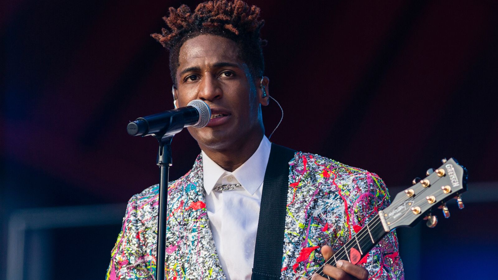 PHOTO: Jon Batiste performs during the Global Citizen festival, Sept. 25, 2021, in New York.