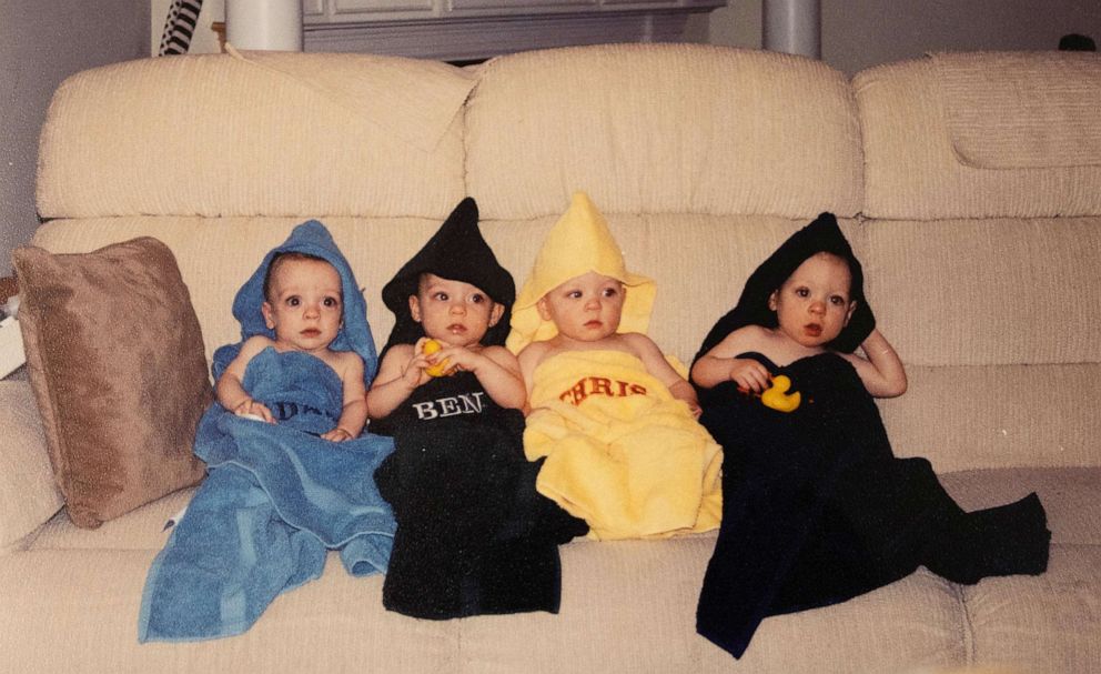 PHOTO: Young Ben with his three brothers, Adam, Chris and Dylan.