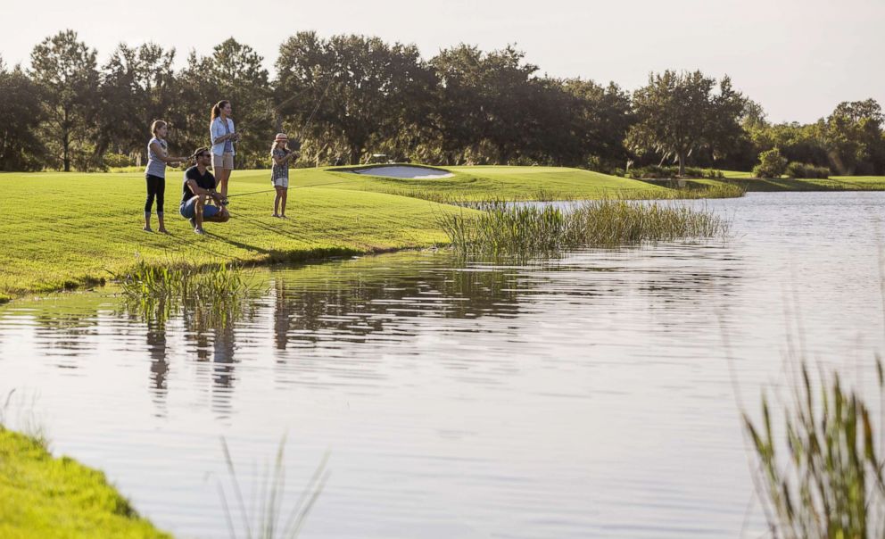 Fly fishing at Grande Lakes Orlando. 