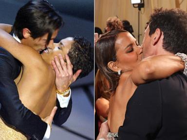 Halle Berry, Adrien Brody recreate infamous Oscars kiss 22 years later