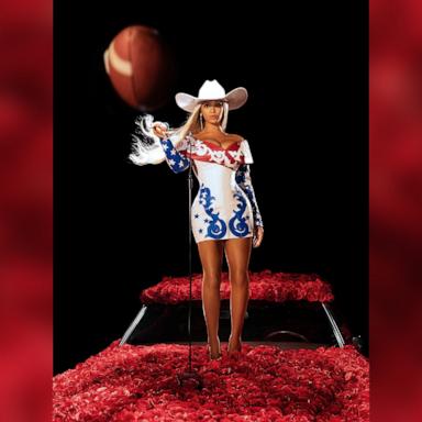 PHOTO: Beyoncé appears in a promo photo for the singer's halftime performance at the Ravens v. Texans NFL game on Christmas Day.