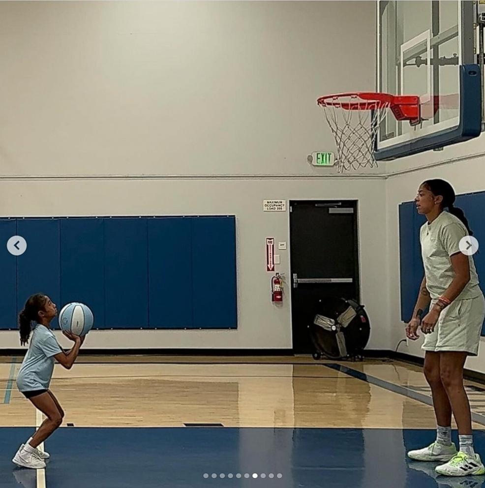 PHOTO: Bianka Bryant and Candace Parker appear in this image that Parker shared on Instagram.