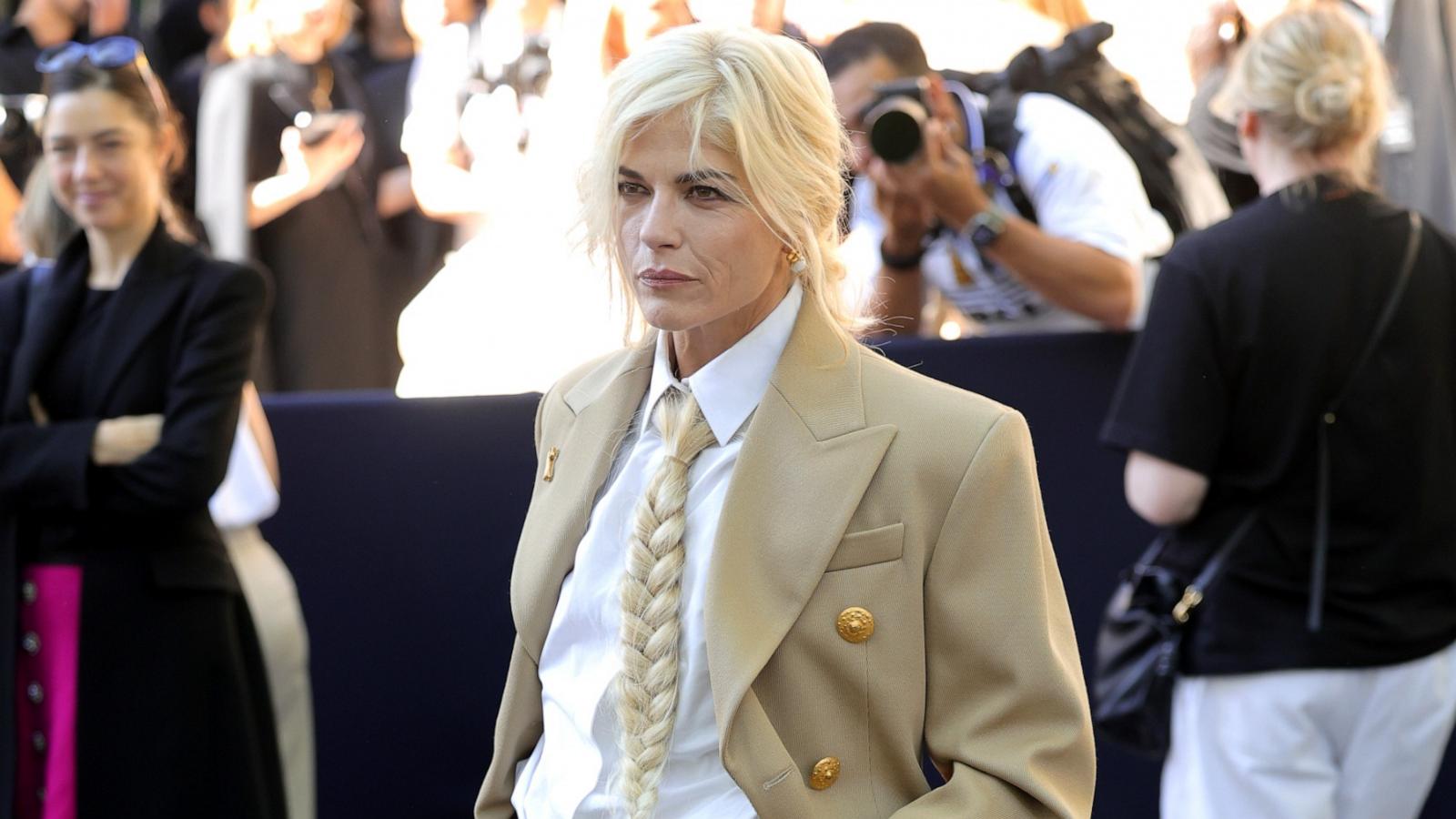 PHOTO: Selma Blair attends the Schiaparelli Haute Couture Fall/Winter 2024-2025 show as part of Paris Fashion Week on June 24, 2024 in Paris.