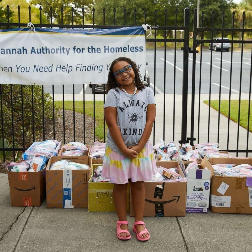 PHOTO: Bethany is the 6-year-old behind Bethany’s Happy Bags for the Homeless.