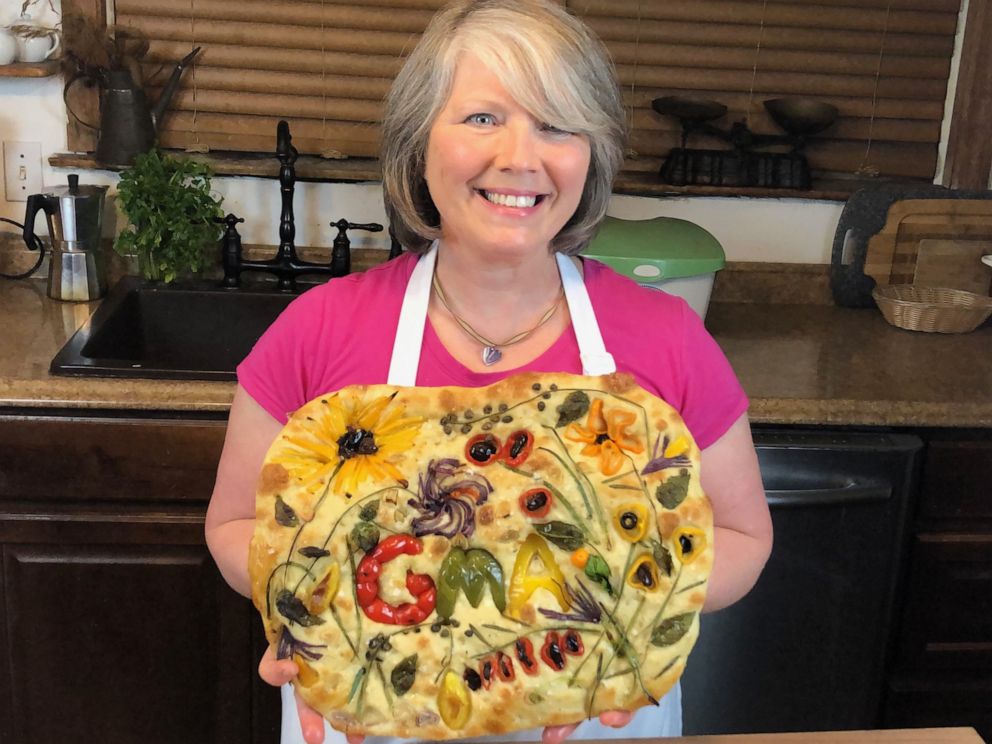 PHOTO: Focaccia gardens are blooming in kitchens around the world as bakers try to keep busy at home during the coronavirus pandemic.