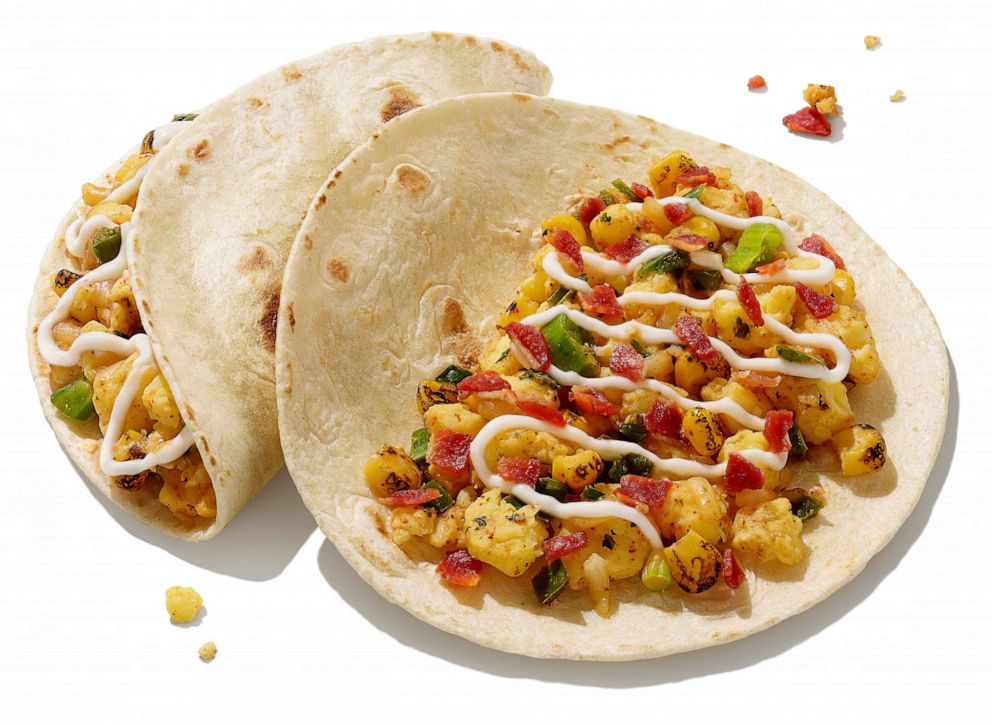 PHOTO: New breakfast tacos added to the menu at Dunkin'.