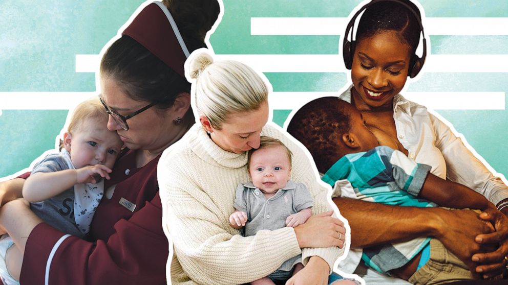 Three moms share their breastfeeding journeys with “Good Morning America.”