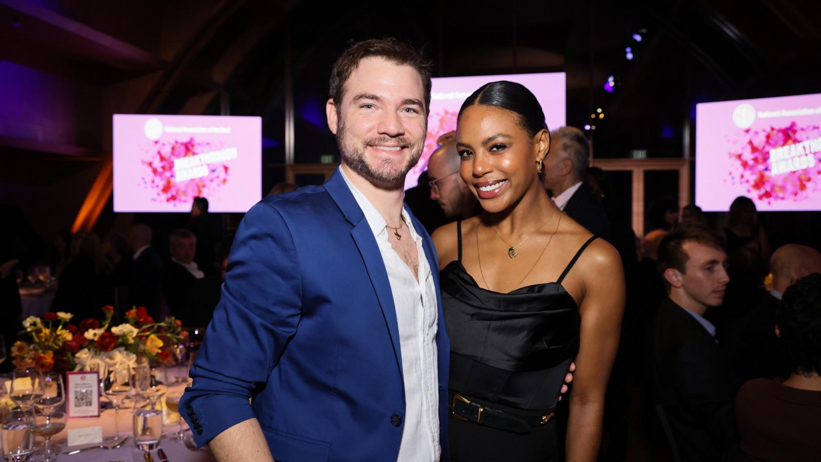 PHOTO: Daniel Durant and Britt Stewart attend the 2023 NAD Breakthrough Awards Gala presented by the National Association of the Deaf at Audrey Irmas Pavilion on Oct. 25, 2023 in Los Angeles.