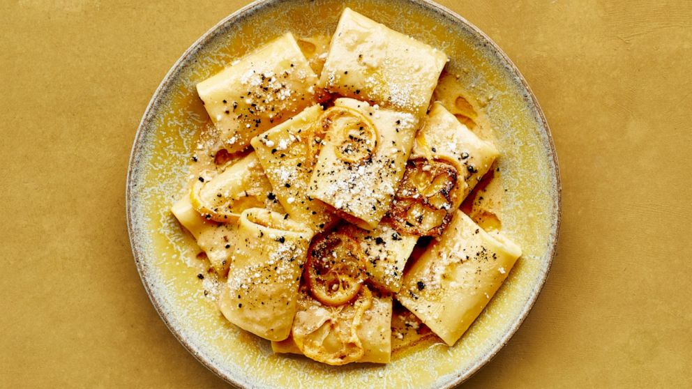 PHOTO: Andy Baraghani's pasta with brown butter, whole lemon, and parmesan.
