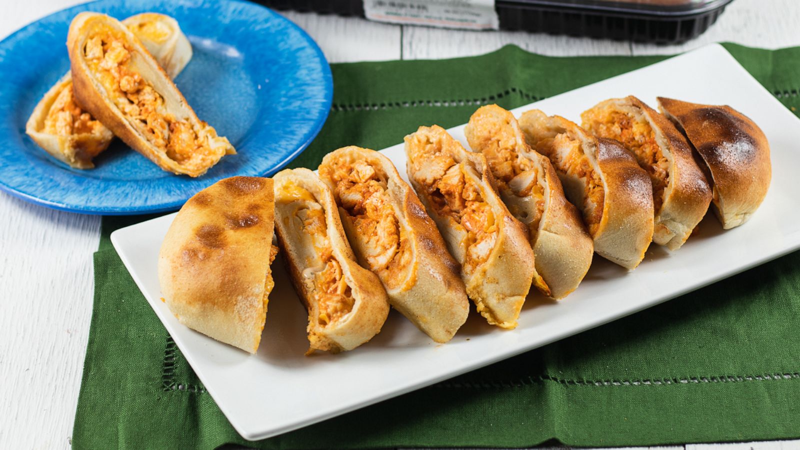 PHOTO: A baked buffalo chicken loaf.