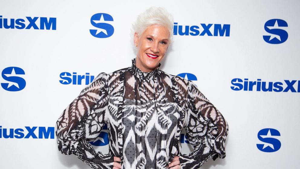 PHOTO: Anne Burrell visits SiriusXM Studios, Oct. 16, 2024, in New York.
