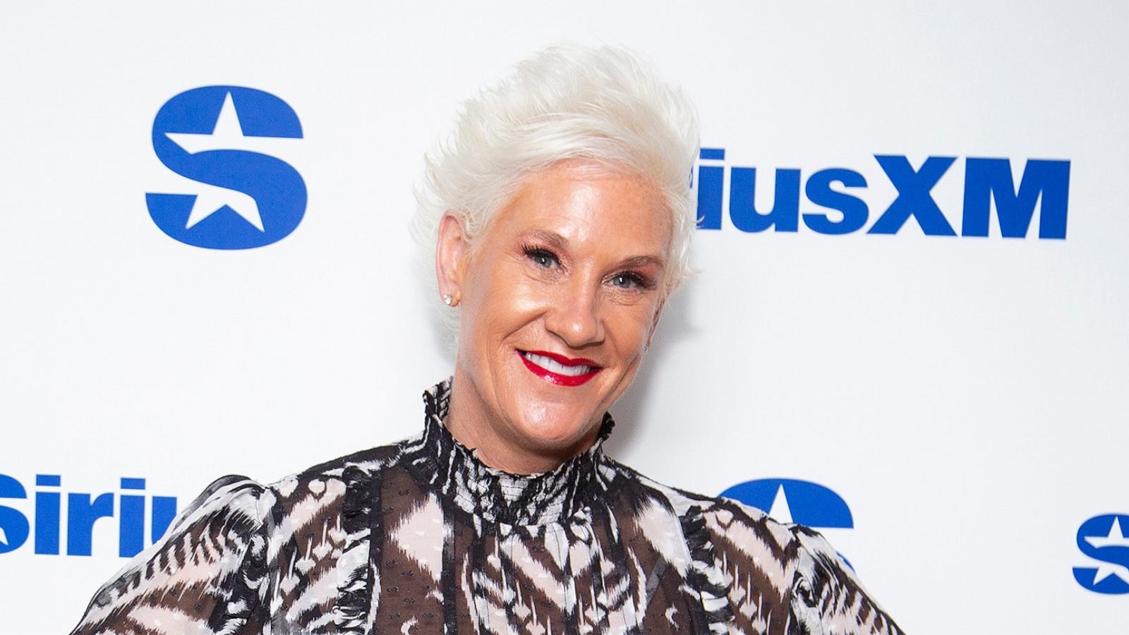 PHOTO: Anne Burrell visits SiriusXM Studios, Oct. 16, 2024, in New York.