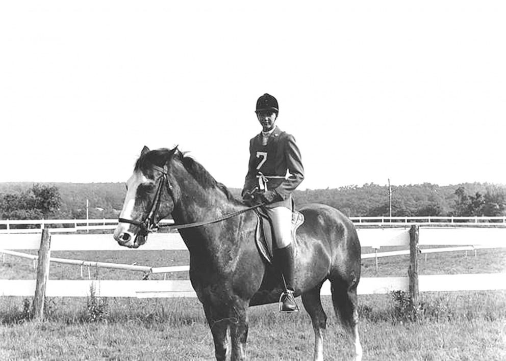 PHOTO: Candace Bushnell as a teenager on her horse, Harry.