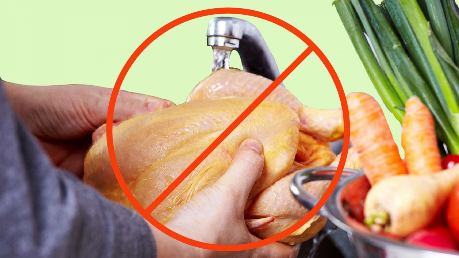 PHOTO: CDC says NOT to wash raw chicken