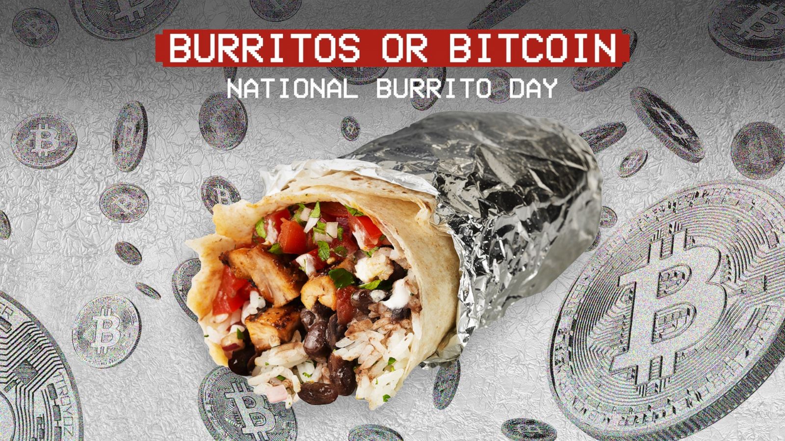 PHOTO: Chipotle created a burritos or bitcoin giveaway for National Burrito Day.