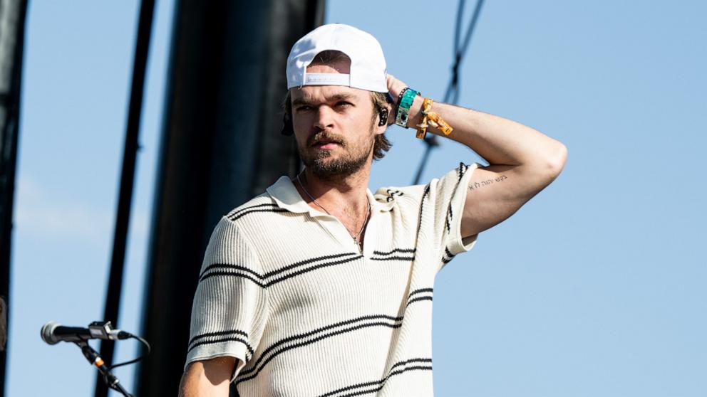PHOTO: Singer Conner Smith performs on the Palomino stage during day 3 of the Stagecoach Music Festival on April 27, 2025 in Indio, California. 