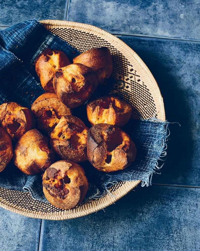 PHOTO: A bowl of pimento cheese popovers.