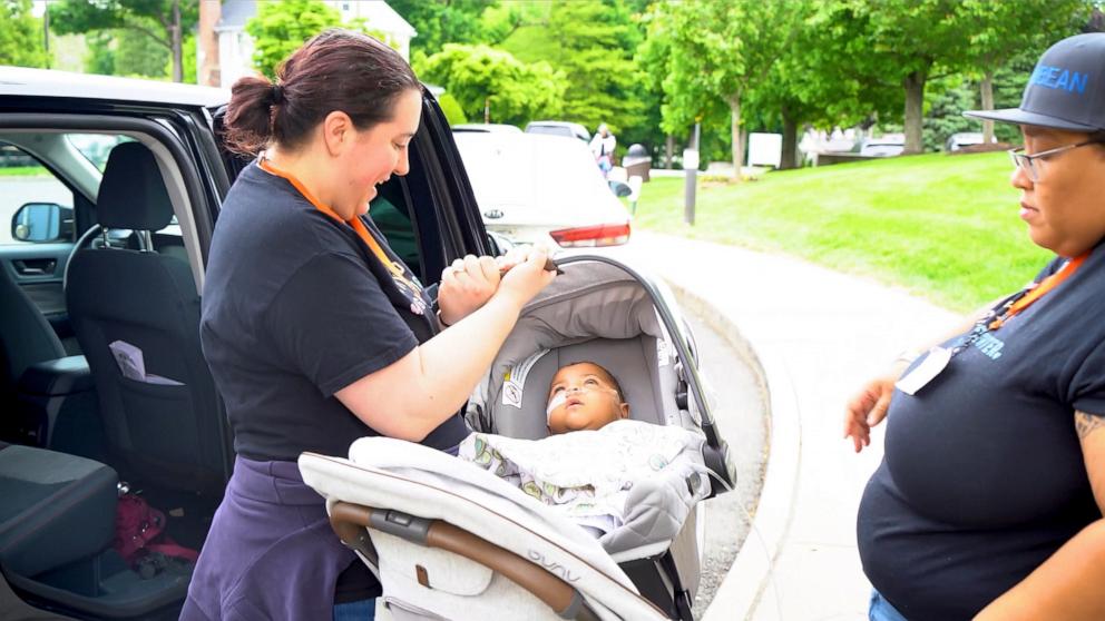 PHOTO: Calliope, who turns 1 on May 17, was discharged from Blythedale Children's Hospital in Valhalla, New York, on May 14, 2026.