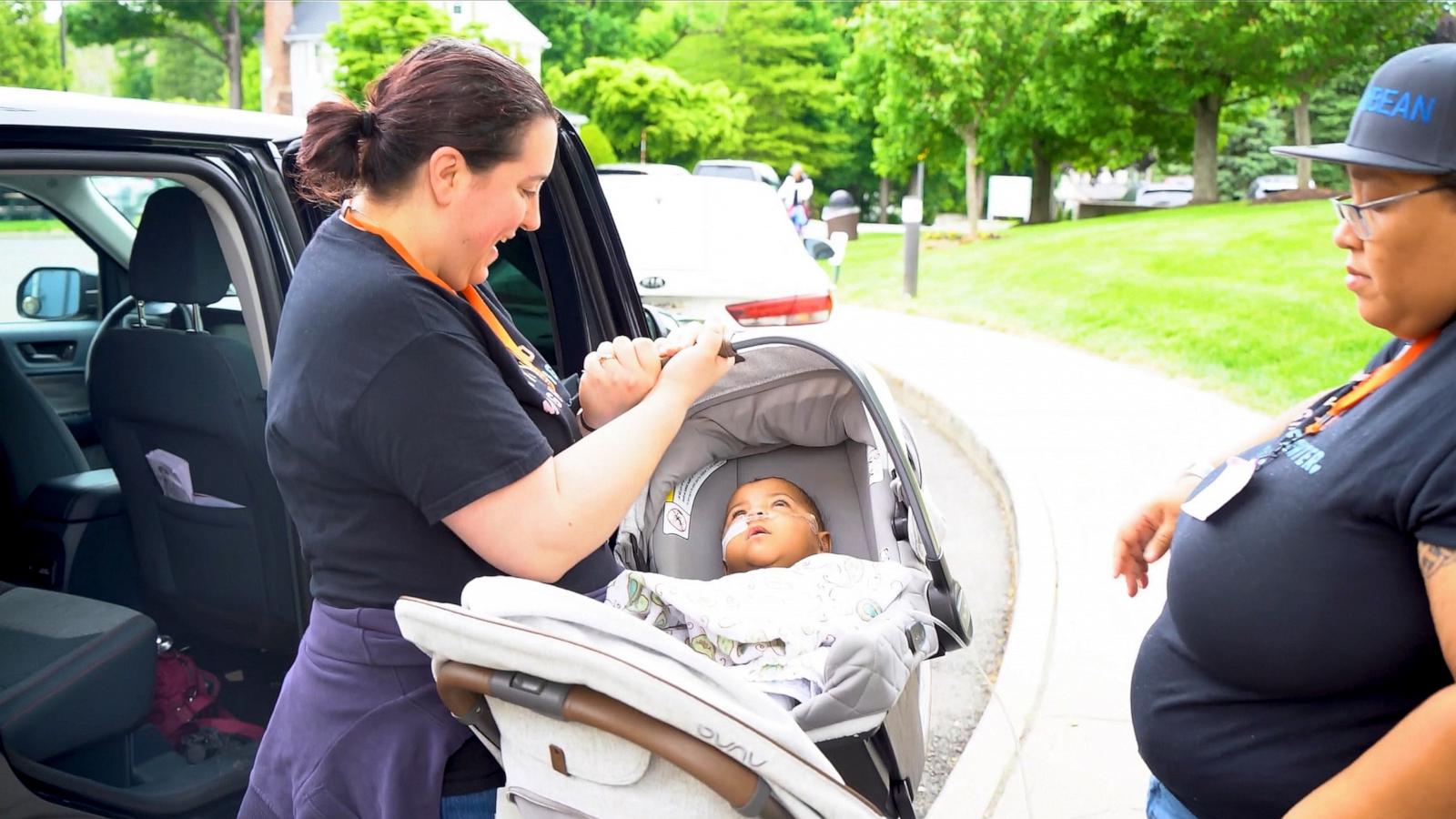 PHOTO: Calliope, who turns 1 on May 17, was discharged from Blythedale Children's Hospital in Valhalla, New York, on May 14, 2026.