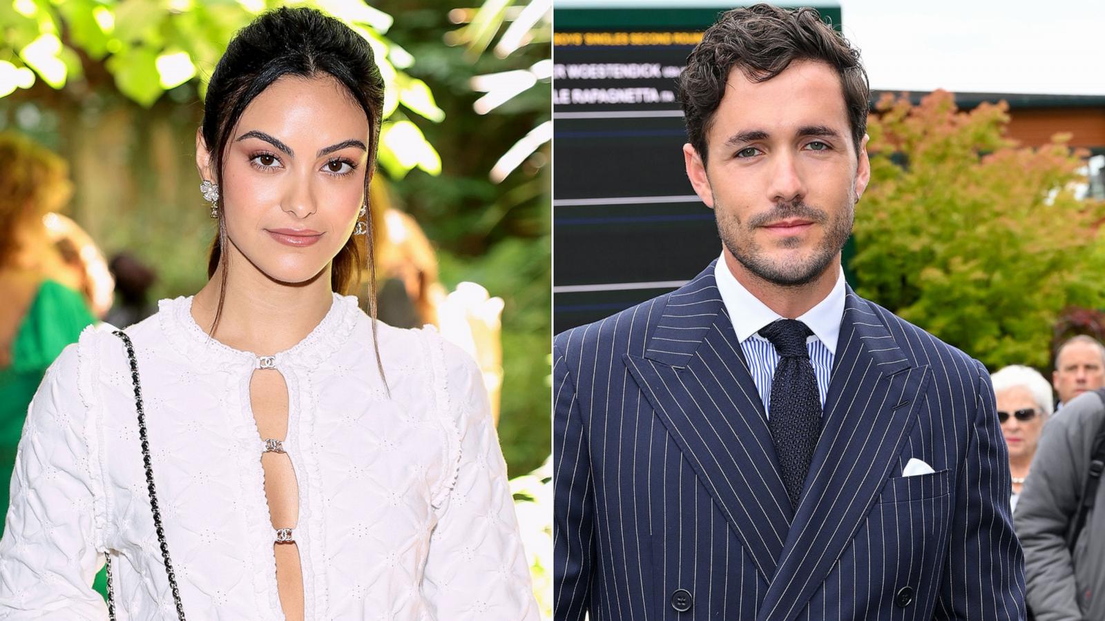 PHOTO: Camila Mendes, on June 07, 2024 in New York City. | Jonah Hauer-King at Wimbledon on July 10, 2024 in London.