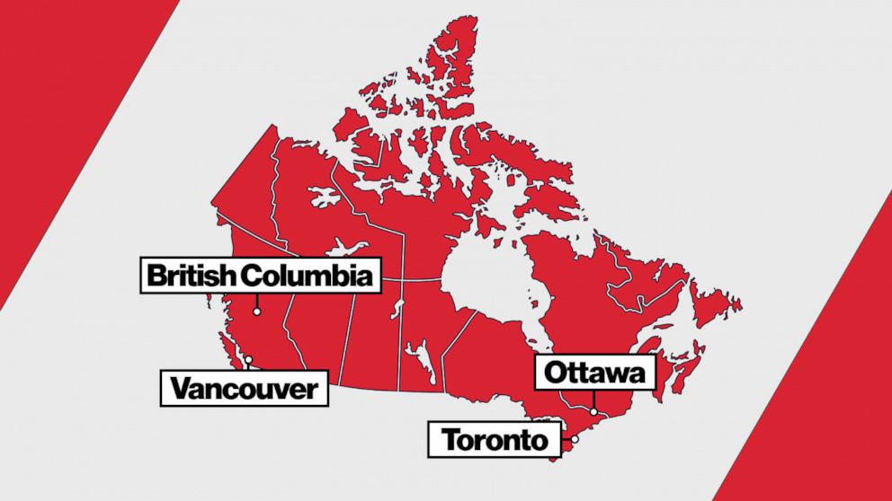 PHOTO: Harry and Meghan Canada map
