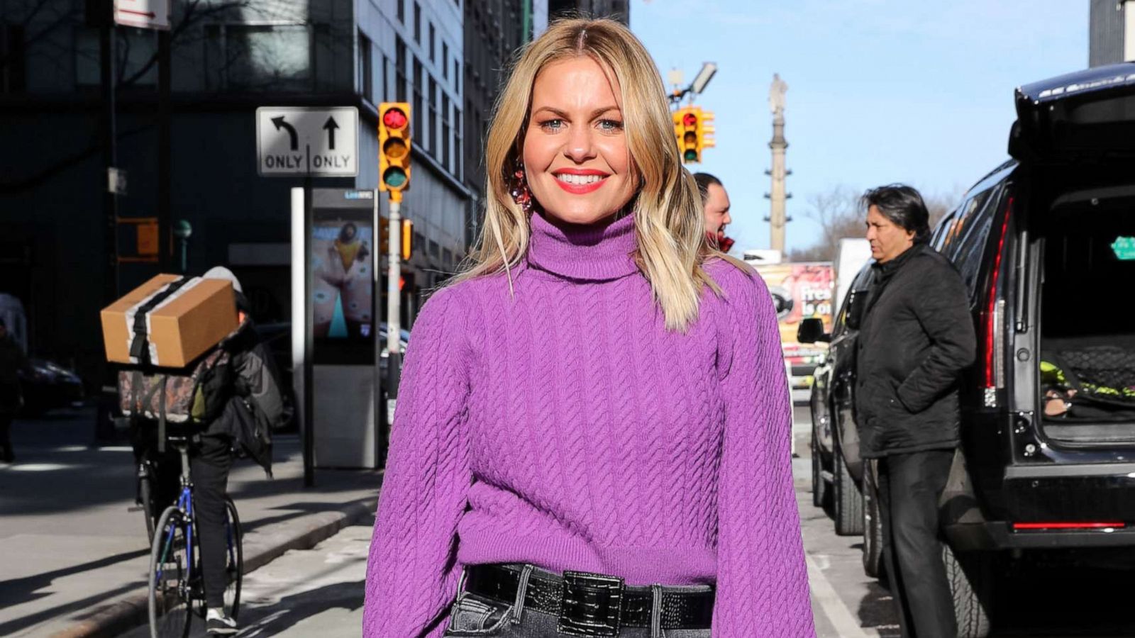 PHOTO: Candace Cameron Bure out in New York City, Jan. 21, 2020.