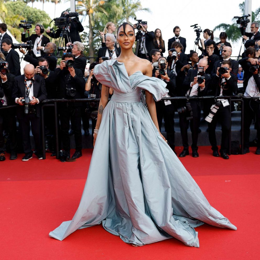 PHOTO: Jourdan Dunn attends the "La Passion De Dodin Bouffant" red carpet during the 76th annual Cannes film festival at Palais des Festivals on May 24, 2023 in Cannes, France.