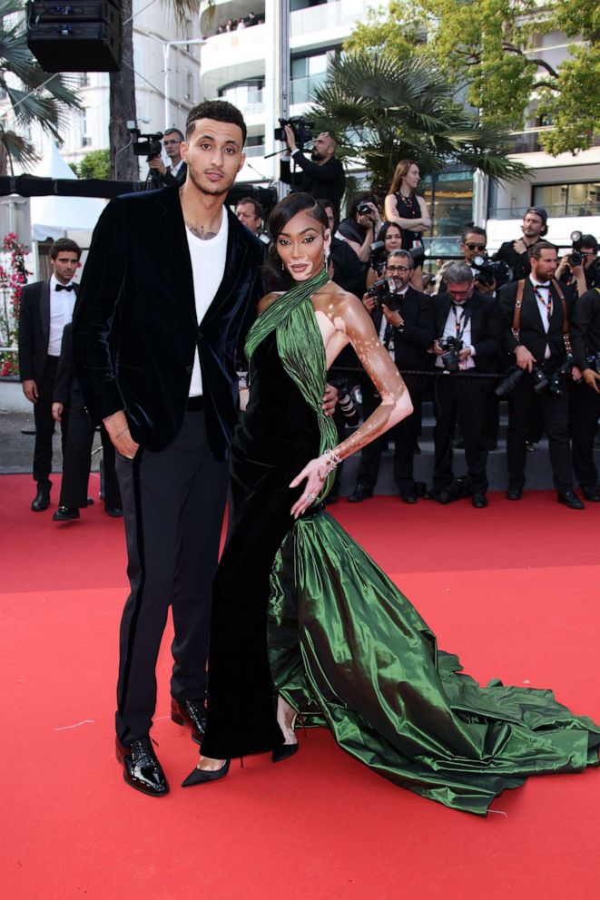 PHOTO: Kyle Kuzma and Winnie Harlow attend the "La Passion De Dodin Bouffant" red carpet during the 76th annual Cannes film festival at Palais des Festivals on May 24, 2023 in Cannes, France.