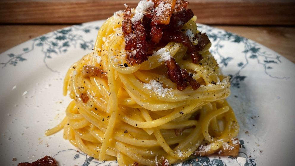 PHOTO: A plate of spaghetti alla carbonara. 