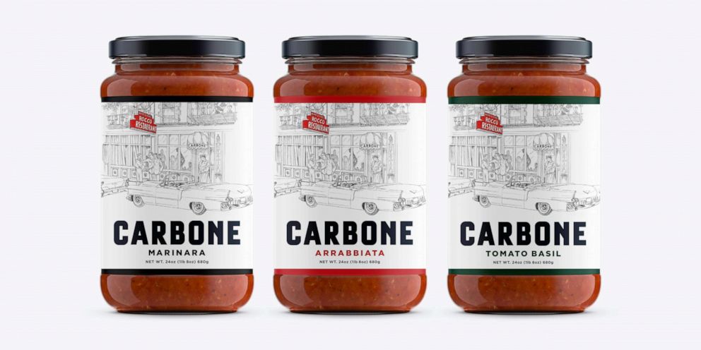 PHOTO: Three new 24-ounce jars of Carbone Fine Foods pasta sauces. 