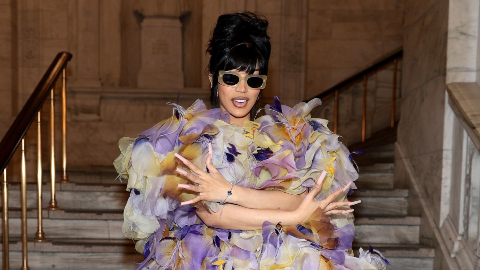 PHOTO: Cardi B attends the Marc Jacobs Fall 2024 Runway at New York Public Library in New York City, July 01, 2024.