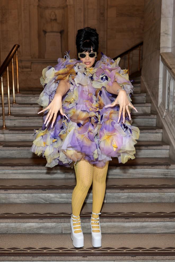 PHOTO: Cardi B attends the Marc Jacobs Fall 2024 Runway at New York Public Library in New York City, July 01, 2024.