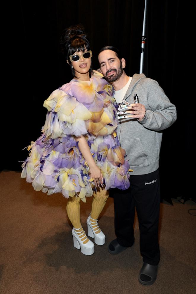 PHOTO: Cardi B and Marc Jacobs attend the Marc Jacobs Fall 2024 Runway at New York Public Library in New York City, July 01, 2024.