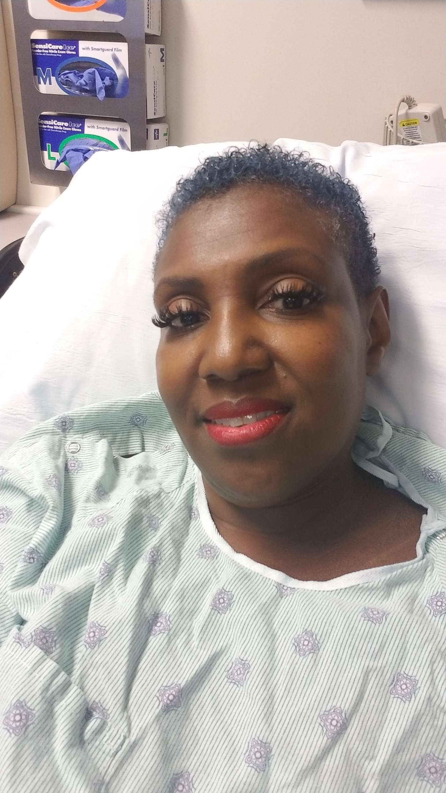 PHOTO: Carletha Cephas at a doctor's appointment while on chemotherapy pills in Los Angeles, Calif., in August 2019.