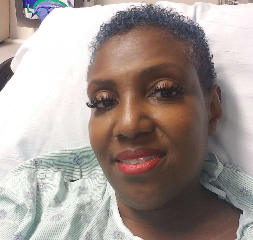 PHOTO: Carletha Cephas at a doctor's appointment while on chemotherapy pills in Los Angeles, Calif., in August 2019.