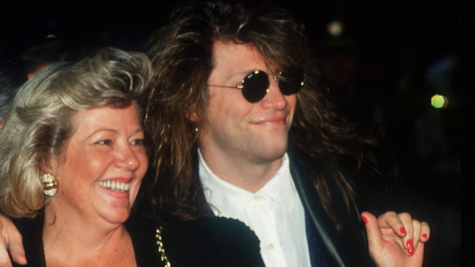 PHOTO: Jon Bon Jovi and his mother attend the Grammy Awards in New York City, Feb. 20, 1991.