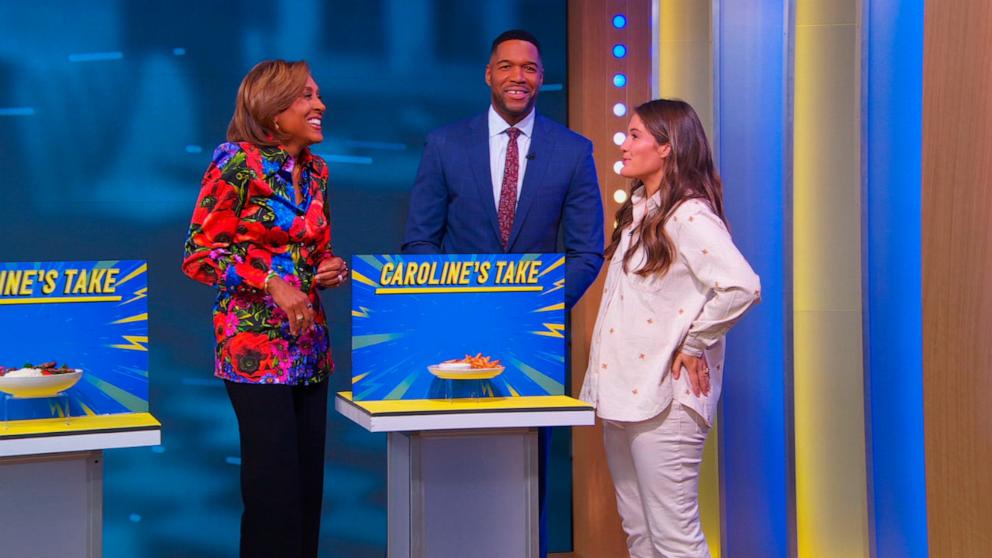 PHOTO: New York Times bestselling cookbook author Caroline Chambers shares fast food recipe swaps on "Good Morning America" on Mar. 13, 2025.