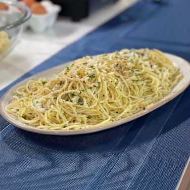 PHOTO: Real Housewife Caroline Manzo drops by "GMA3" to share one of her favorite pasta dishes.