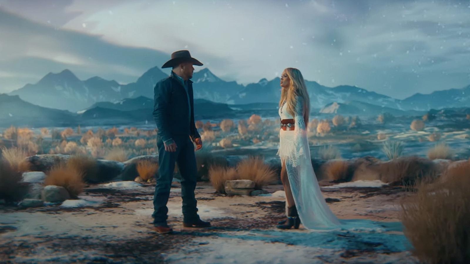 PHOTO: Cody Johnson and Carrie Underwood appear in a still from the official music video for "I'm Gonna Love You."