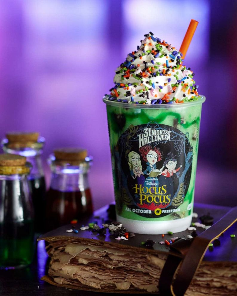 PHOTO: The limited-edition "Hocus Pocus" milkshake from Carvel in collaboration with Freeform for 31 Nights of Halloween.
