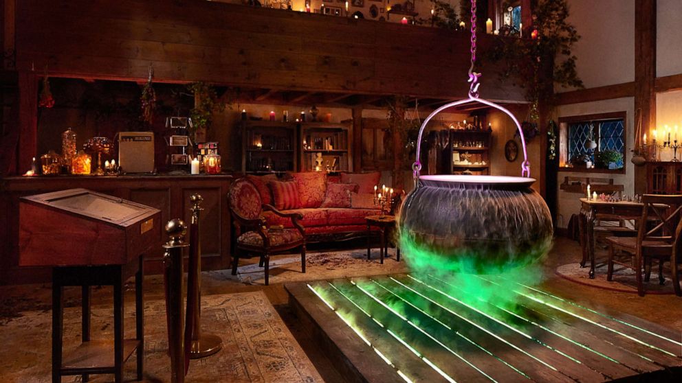 PHOTO: Inside the Airbnb recreated cottage that resembles the one in "Hocus Pocus."