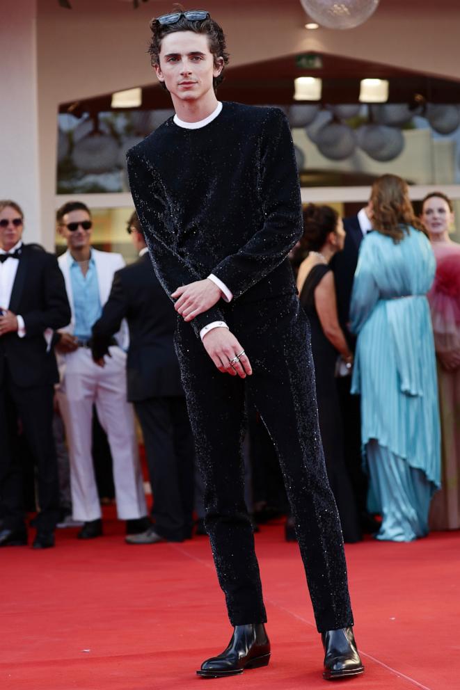 PHOTO: Timothee Chalamet attends the red carpet of the movie "Dune" during the 78th Venice International Film Festival on Sept. 3, 2021 in Venice, Italy. 